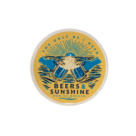 Beers & Sunshine Sticker