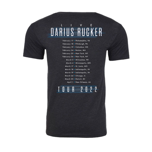 2022 stage photo live tour black tee back winter dates Darius Rucker